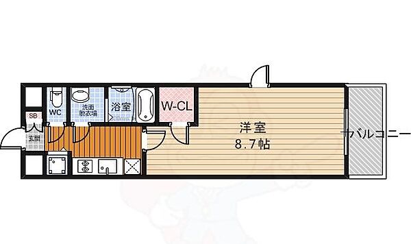 プレサンス京都鴨川 ｜京都府京都市南区東九条河西町(賃貸マンション1K・3階・26.70㎡)の写真 その2