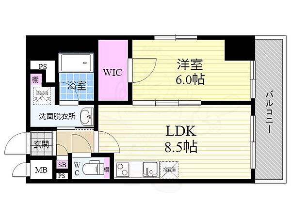 ベラジオ四条通 ｜京都府京都市中京区壬生高樋町(賃貸マンション1LDK・6階・37.73㎡)の写真 その2