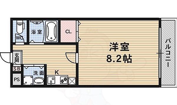 マジェスティ ｜京都府京都市下京区七条御所ノ内南町(賃貸マンション1K・4階・26.55㎡)の写真 その2