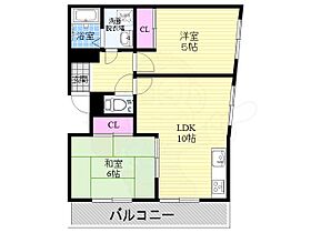 サンホーハイツ  ｜ 京都府京都市右京区嵯峨野芝野町（賃貸マンション2LDK・3階・53.58㎡） その2