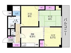 京都府京都市右京区嵯峨五島町（賃貸マンション3LDK・3階・61.68㎡） その2