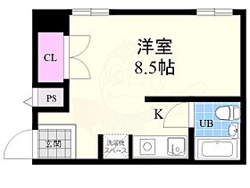 京都府京都市左京区北白川東平井町（賃貸マンション1K・1階・20.00㎡） その2