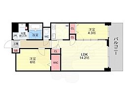 Raffine京都上鳥羽 1階1SLDKの間取り