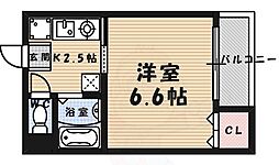サン・ウィステリアかなげん 1Kの間取図画像