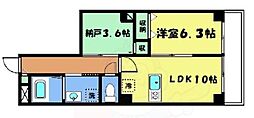 QUINT五条烏丸（クイント） 6階1SLDKの間取り