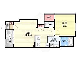 Arietta Haradani 2階2LDKの間取り