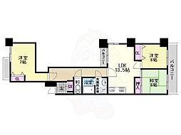せんぼん有彩館 3LDKの間取図画像