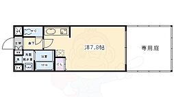 ベラジオ四条大宮2 1階1Kの間取り
