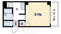 丸共ビル 3階1Kの間取り