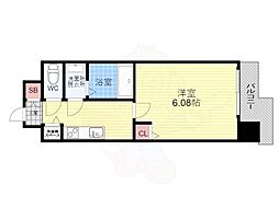 THE GARNET　SUITE　RESIDENCE京都駅南 6階1Kの間取り