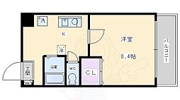 CITY SPIRE烏丸御池 2階1Kの間取り