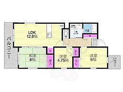 COM COUORE 5階3LDKの間取り