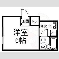 大将軍ハイツ 2階/-