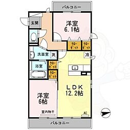 セジュール芹川 2階/-