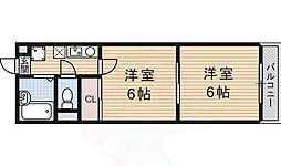 ベルメゾン アルヴェ 4階2Kの間取り