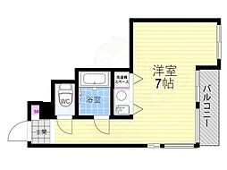 クリーンリビング・四条大宮 1Kの間取図画像