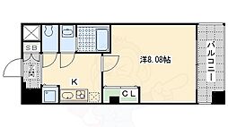 レジディア京都駅前 6階1Kの間取り
