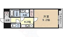 メゾン・ヴィーナス 7階1Kの間取り