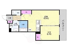 ベラジオ雅び京都洛北ガーデン 4階1LDKの間取り