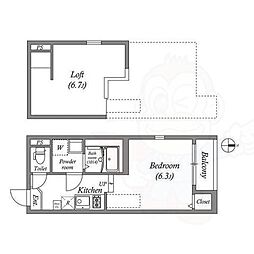 間取図画像 ワンルーム