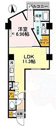 KITOIYASU 1LDKの間取図画像