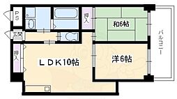 ハミング西浦 2LDKの間取図画像
