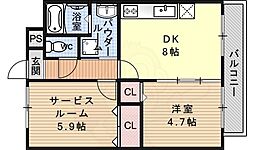 プラシド七瀬川 3階