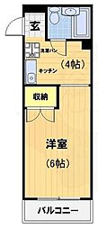 ハイツマウンテン ワンルームの間取図画像