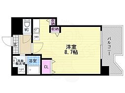 ビレイユ真英deux 1Kの間取図画像