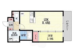 エストゥルース京都2(旧:The Bright Residence 京都東 4階/-