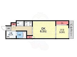 アクアプレイス京都聚楽第 2Kの間取図画像