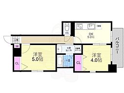 ベラジオ烏丸御池 1LDKの間取図画像