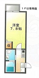 アンシエント1001 1Kの間取図画像