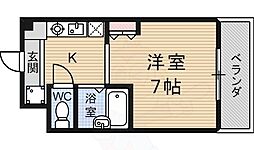 エルアールヴィ藤の森 1Kの間取図画像