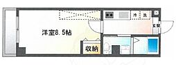 フラッティK&S 1Kの間取図画像