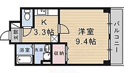 フォウルディング・ヴィラ 1Kの間取図画像