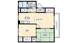 メゾンドール榮 2LDKの間取図画像