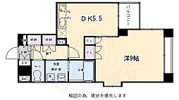 ベラジオ富小路 1DKの間取図画像