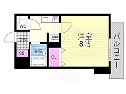サムティ上堀川 1Kの間取図画像