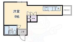 エクセルワンズ八条 1Kの間取図画像