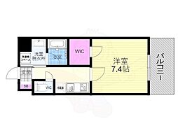 ベラジオ雅び烏丸十条2 1Kの間取図画像