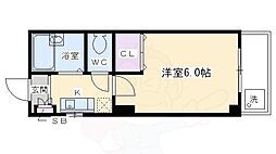 ペンタグラム壱番館 1Kの間取図画像