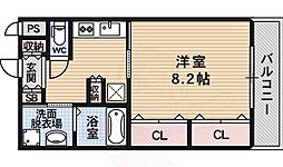 プロスペラール 1Kの間取図画像