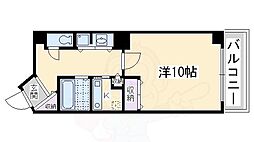 ビレイユ真英河原町 1Kの間取図画像