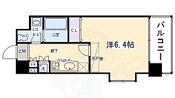 ベラジオ烏丸三条 1Kの間取図画像