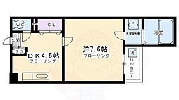 祇園ハイツ 1DKの間取図画像