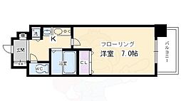 プレサンス京都四条烏丸クロス 1Kの間取図画像