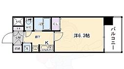 プレサンス京都駅前千都 1Kの間取図画像