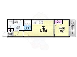ARCA桂川 1DKの間取図画像