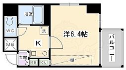 ベラジオ四条堀川 1Kの間取図画像